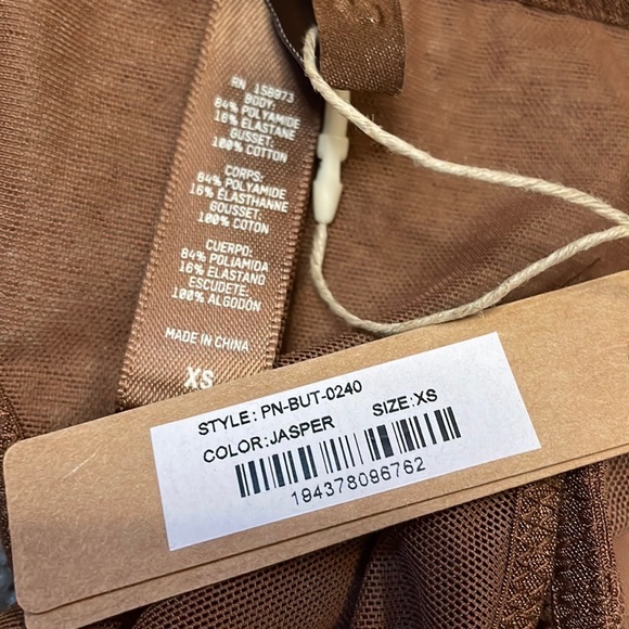 Skims Mesh Built Up Thong size XS Jasper NWT - Picture 4 of 4